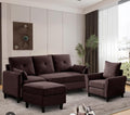1. Modern L-Shape Corner Sofa – Premium Fabric Finish