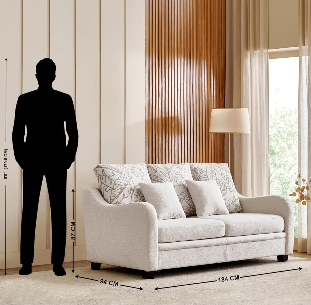 Premium 3 Seater Fabric Sofa – Modern Comfort for Your Living Room