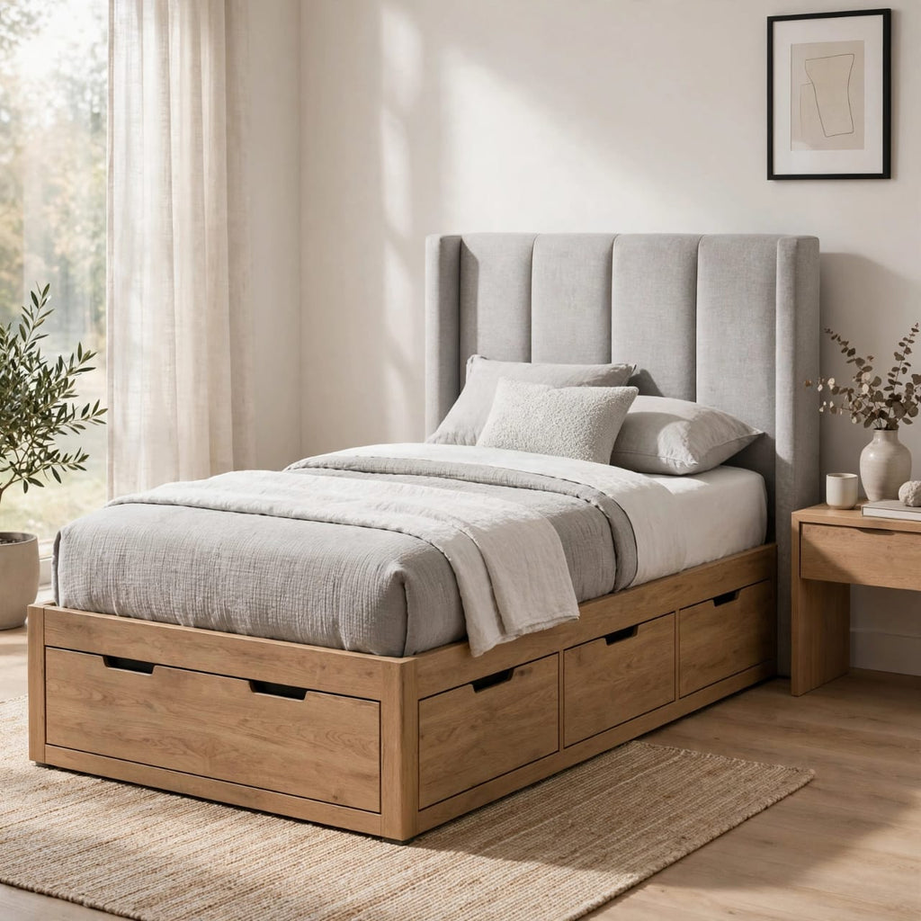 Single Size Beds – Premium Wooden Single Beds for Modern Bedrooms