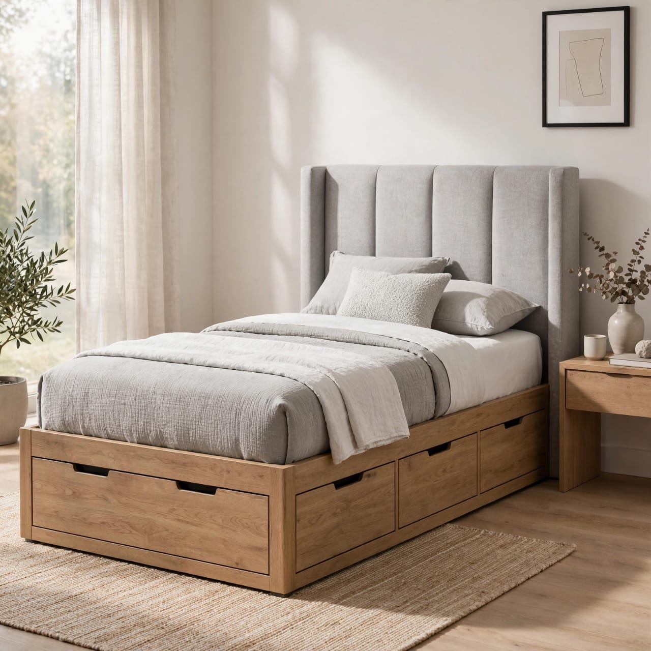 Single Size Beds – Premium Wooden Single Beds for Modern Bedrooms