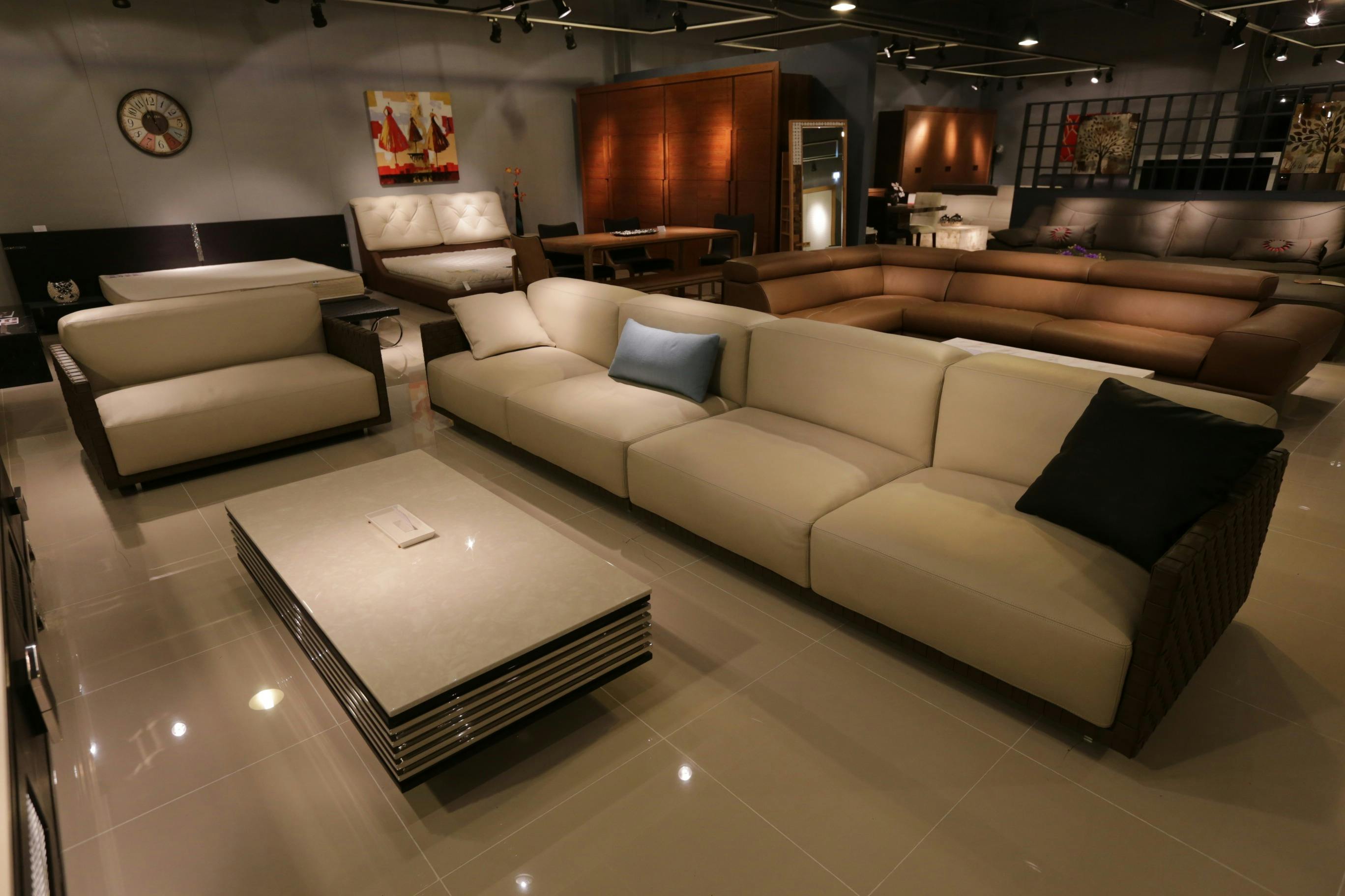 7 Seater L Shape Sofa